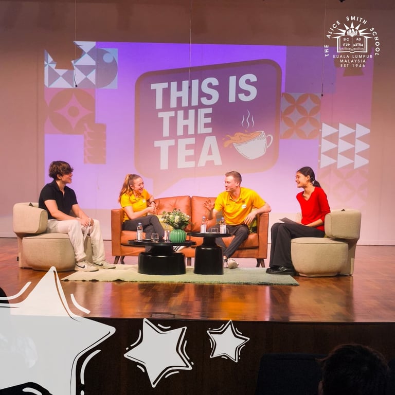 Head students hosted an engaging talk show for other students, where they talked to the spoke to the German Athletics team, who were competing at the World Athletic Relays 2025 in China