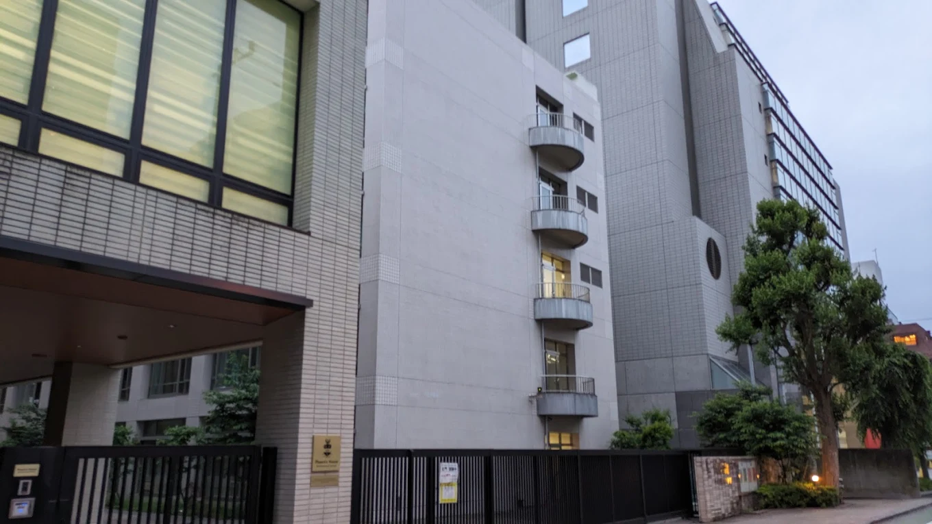 Main building of Phoenix House International School in Tokyo.