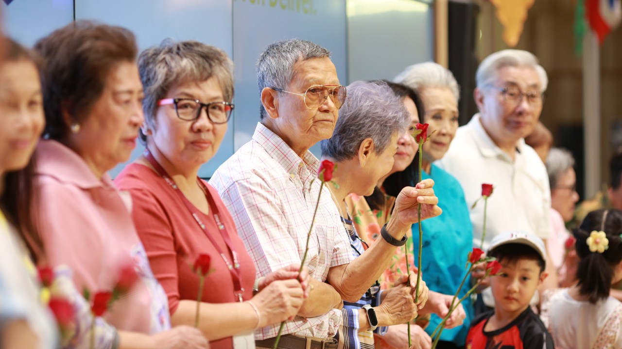 Grandparents joining classroom activities in celebration of Elders’ Day.