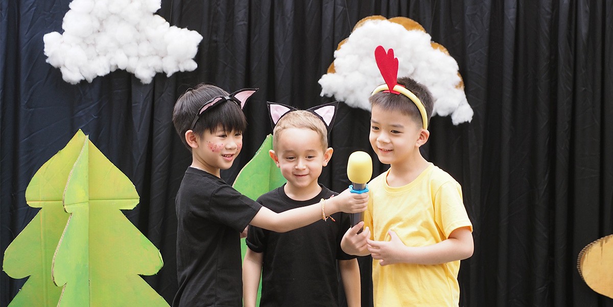 Students performing at an Event.