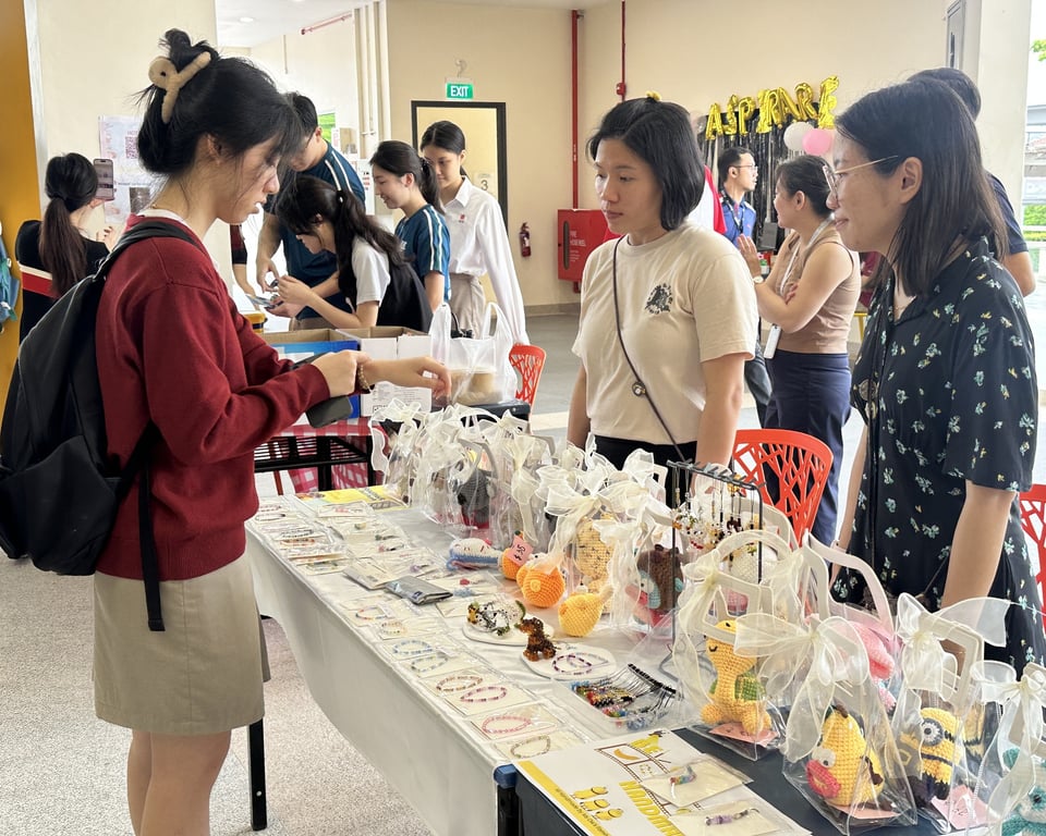 The HCIS Student Council ran a Flea Market for 'Aspirare 2024', the annual career and charity drive, with the proceeds donated to the Children's Cancer Foundation.