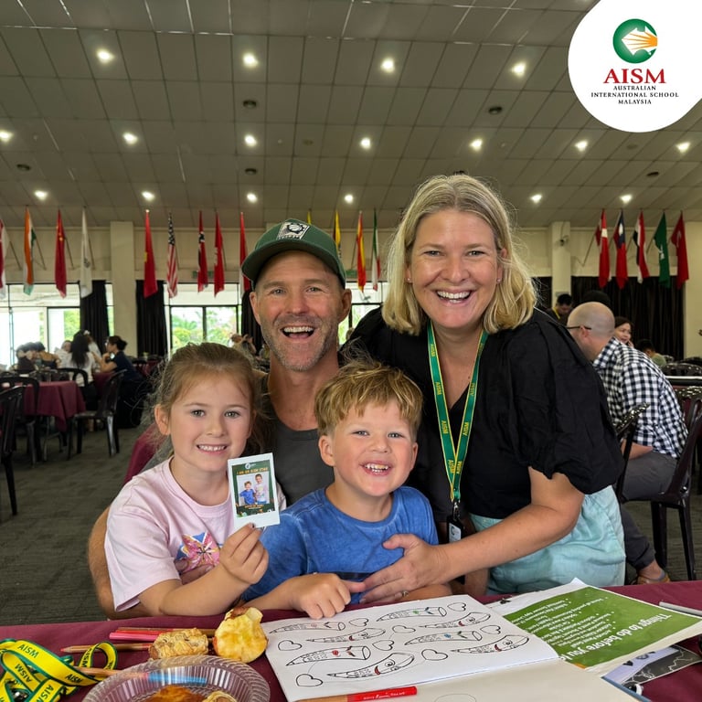 The newest families to AISM are welcomed at the New Parent & Student Orientation day 