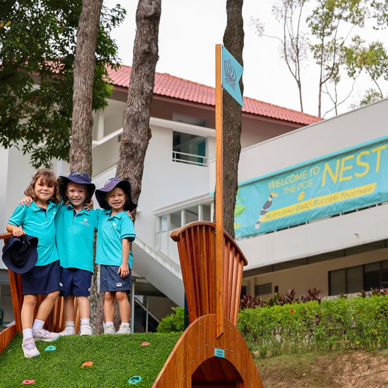 NEST students enjoying new Discovery & Play Cove