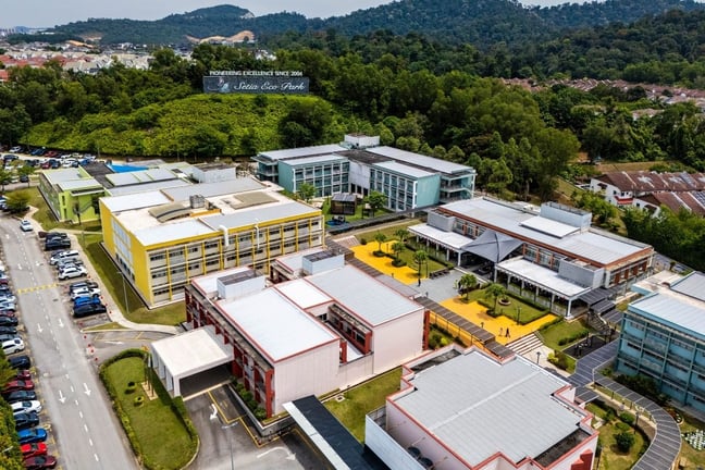 A 20-acre green campus, home to over 2,000 students from diverse backgrounds.