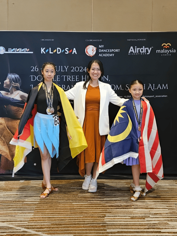 Students from Lodge shine at the KL DanceSport event, representing school and country with pride.