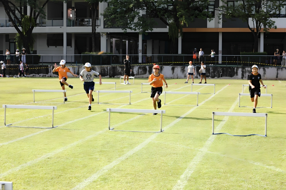 Speed, focus, and fun on sports day hurdles!