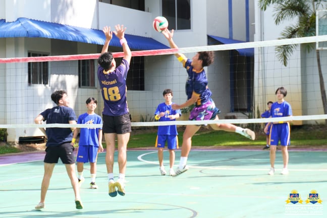 Students competing in games and relays during STUCO Sports Day.