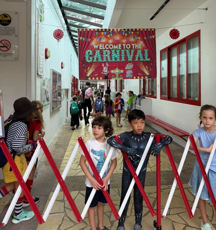 The Parents Forum arranged a Carnival Day on campus for the students and staff, with many dressed up as their favourite characters.