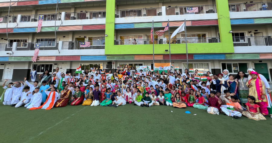 The school community celebrate India's 78th Independence Day with a grand assembly full of cultural performances from all year goups.