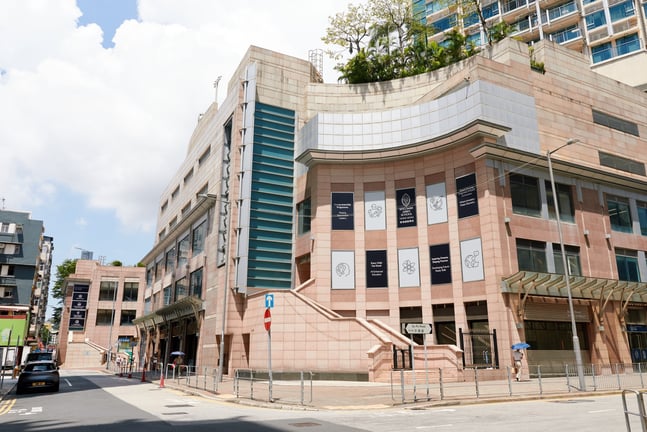 Exterior view of the Wycombe Abbey School Hong Kong senior campus.