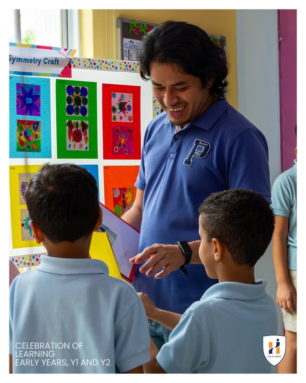Year 1 & 2 students guided parents through their classroom learning.