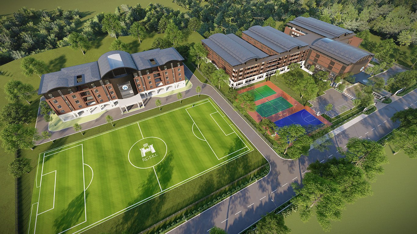Aerial View of the campus.