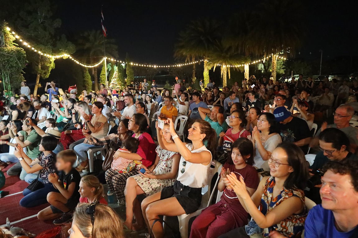Parents in the audience enjoying the CDSC Christmas musical performance.