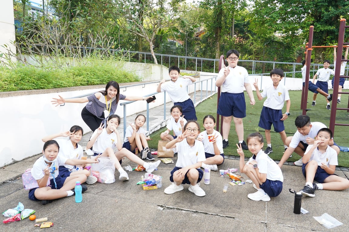 In celebration of Children's day, the school put on a picnic for the students