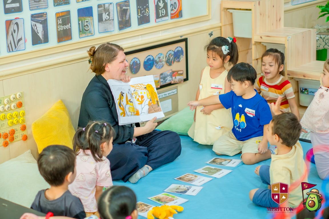 Young learners settling in on their first day of Summer Camp.