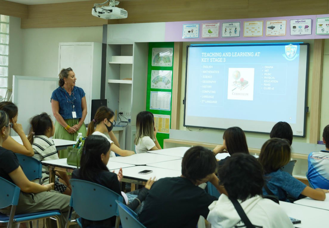 Parents and guardians attending the parent orientation.