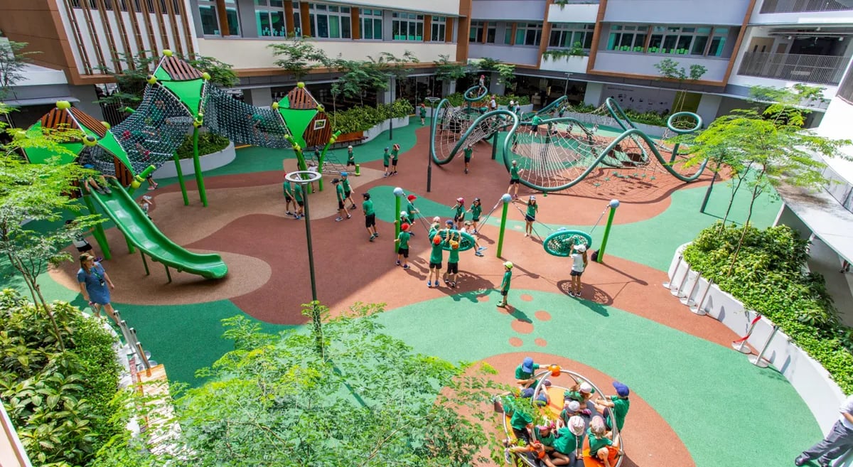 Award-winning playgrounds/ outdoor play areas 