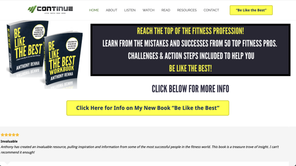 Be Like the Best Anthony Renna