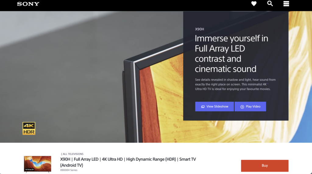 Sony XBR-X900H Series