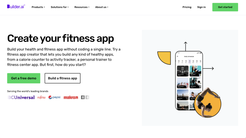 Builder.ai Fitness App Builder