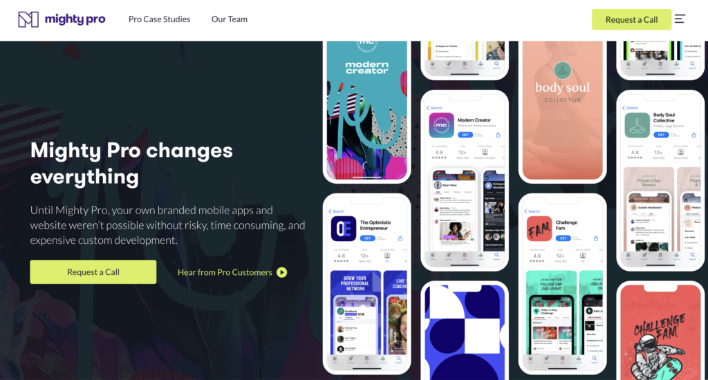 Mighty Pro Fitness App Development