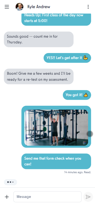 Fitness Client Messaging