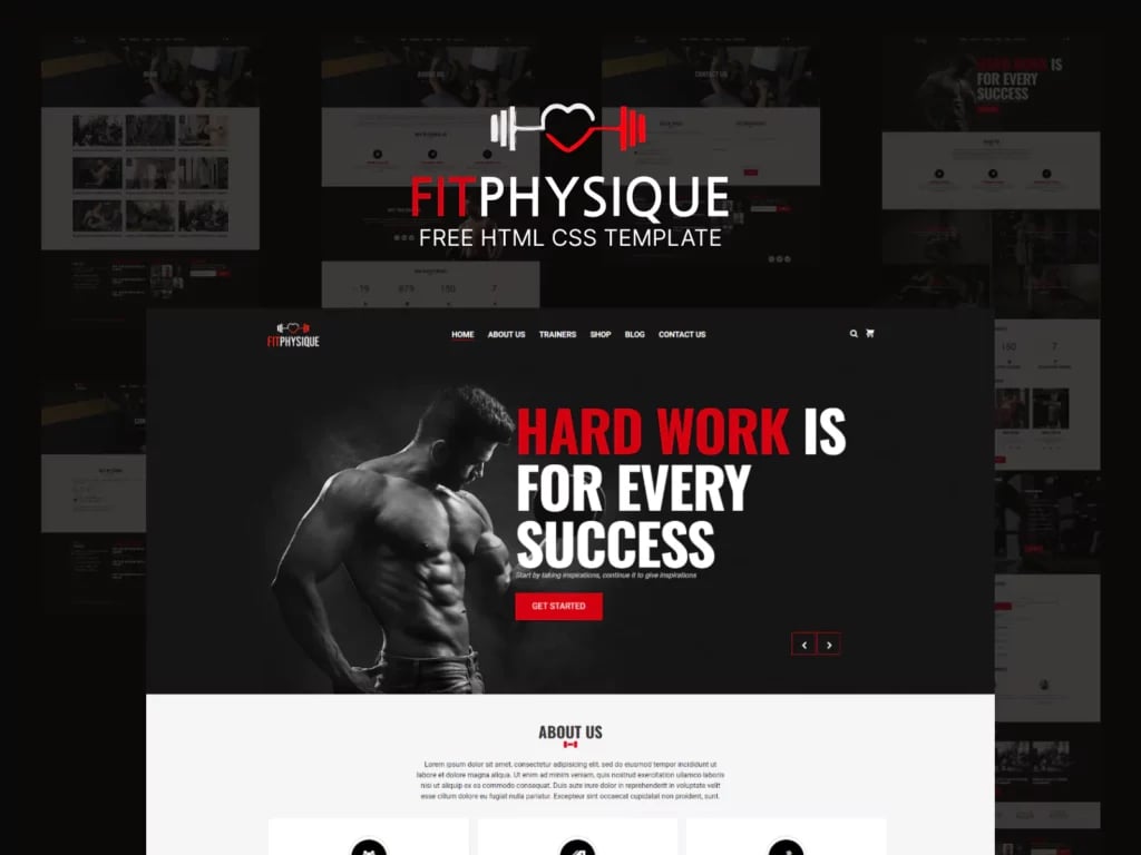 Fit Physique Gym HTML CSS Template