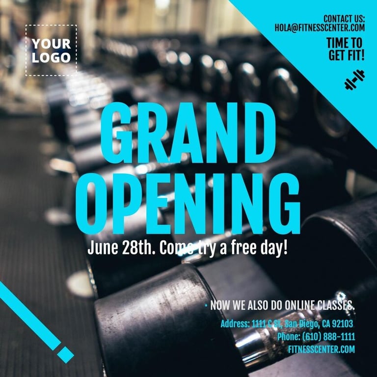 Gym Grand Opening Template