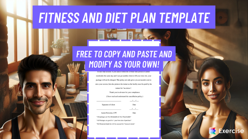 Fitness and Diet Plan Template