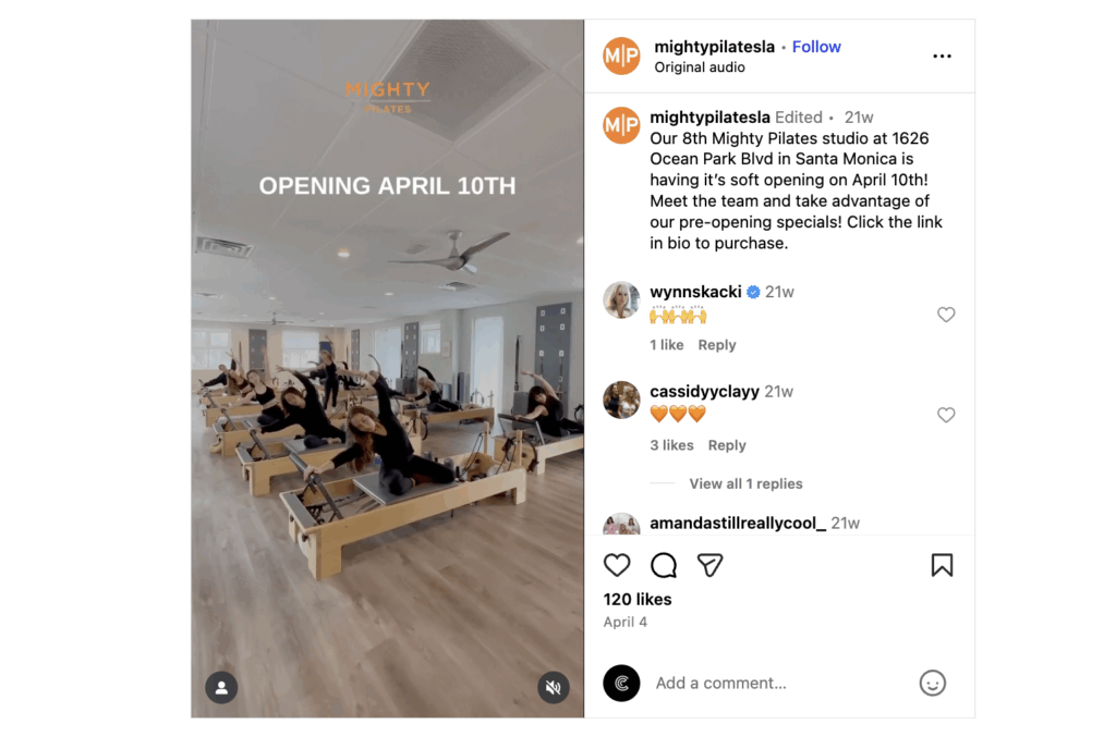 Pilates Studio Pre Opening