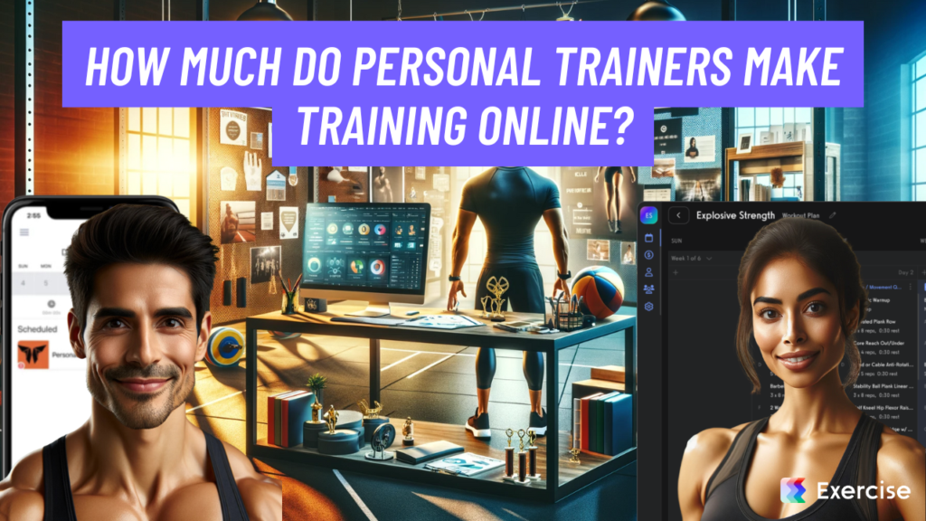 How much do personal trainers make training online?
