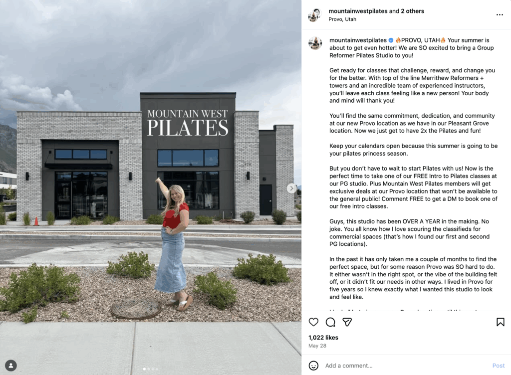 Group Reformer Pilates Studio Grand Opening