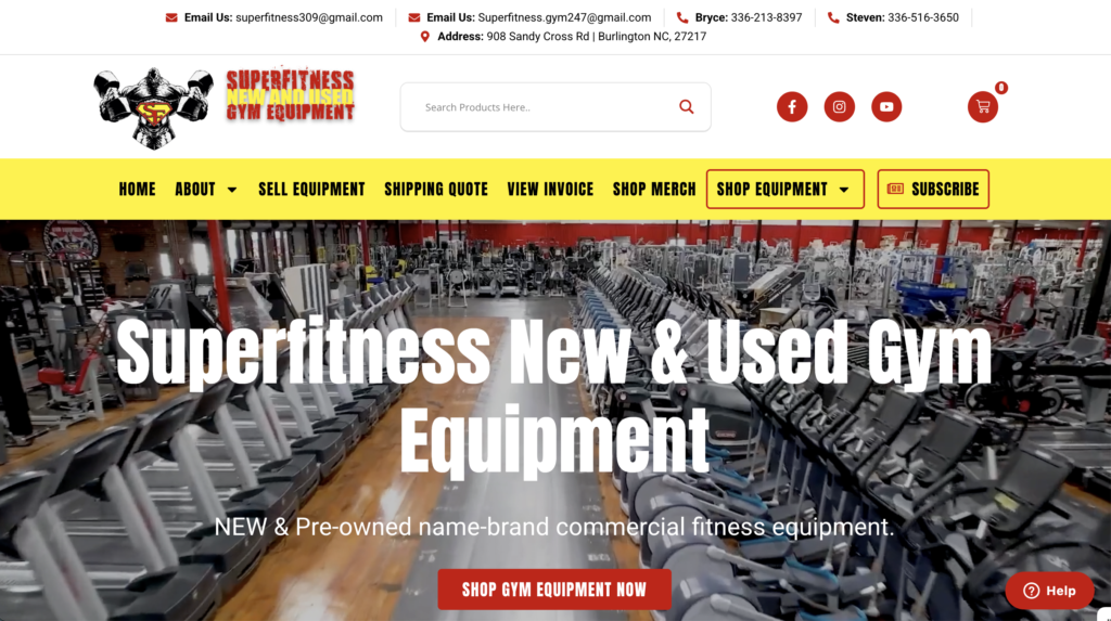 Superfitness New and Used Gym Equipment
