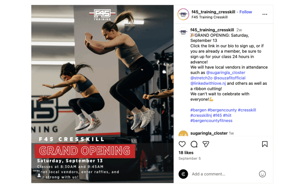 F45 Fitness Studio Grand Opening