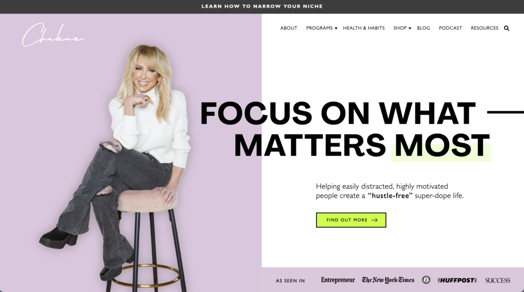 Chalene Johnson Website