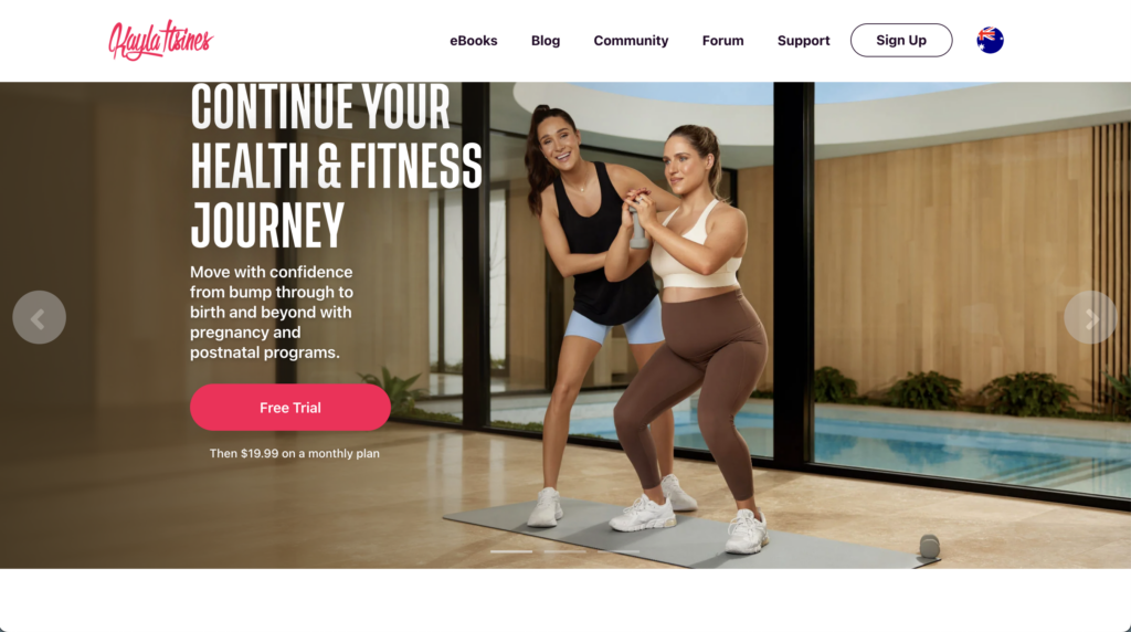 Kayla Itsines Website