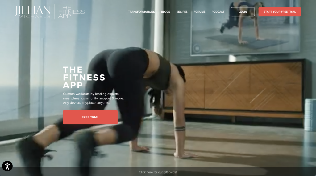 Jillian Michaels Fitness App