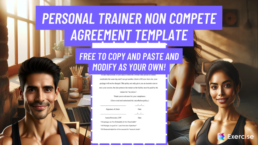 Personal Trainer Non Compete Agreement Template