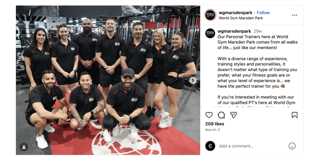 Gym Staff Personal Trainers