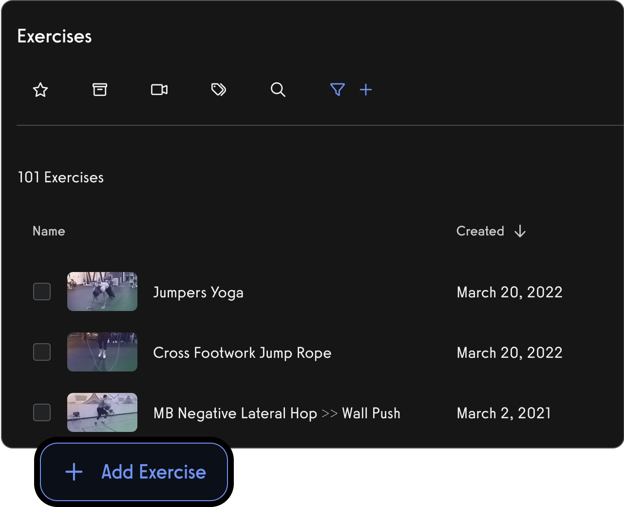 Exercise Library