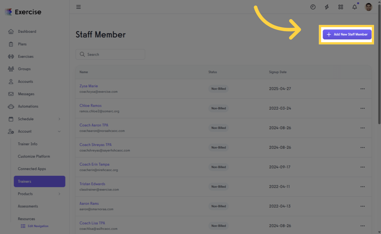 Add New Staff Member