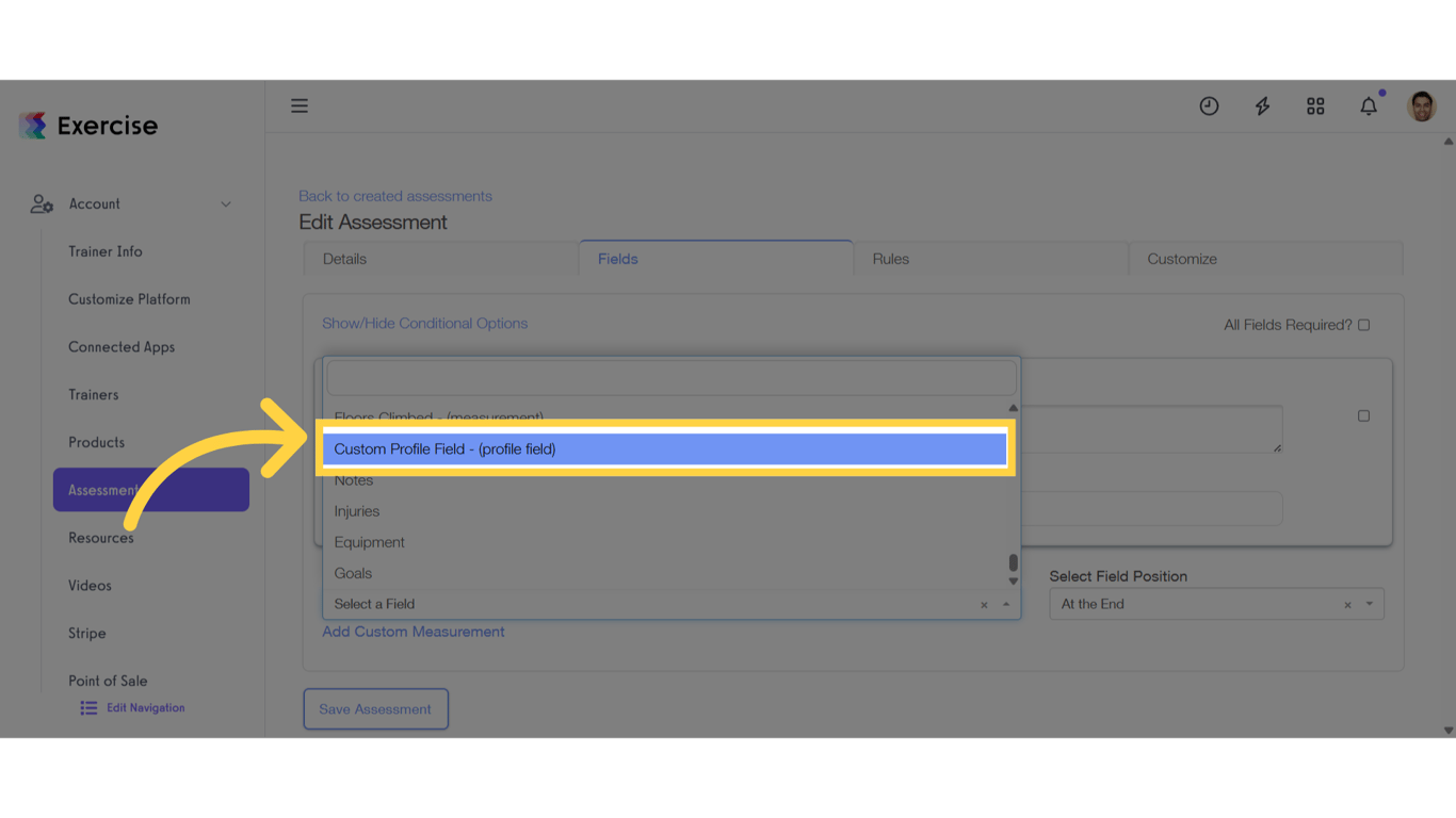 Custom Profile Field