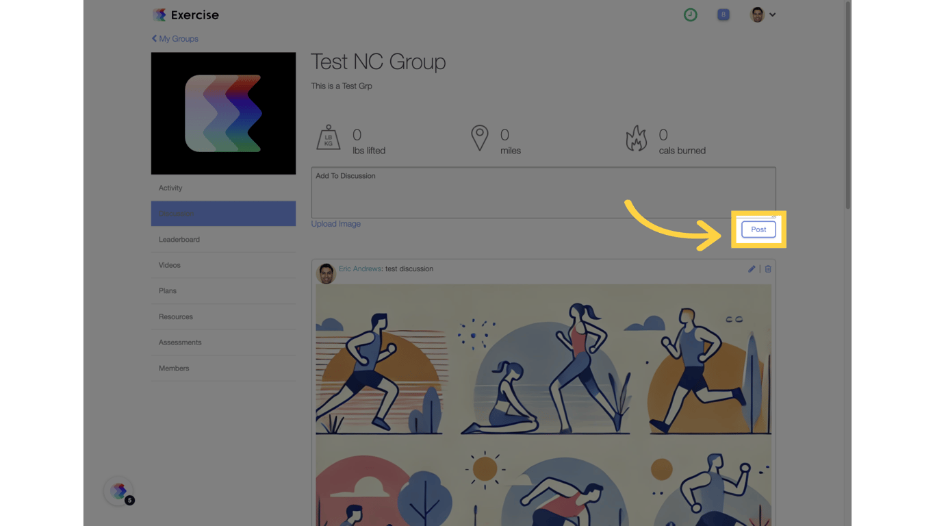 Click the 'Post' button