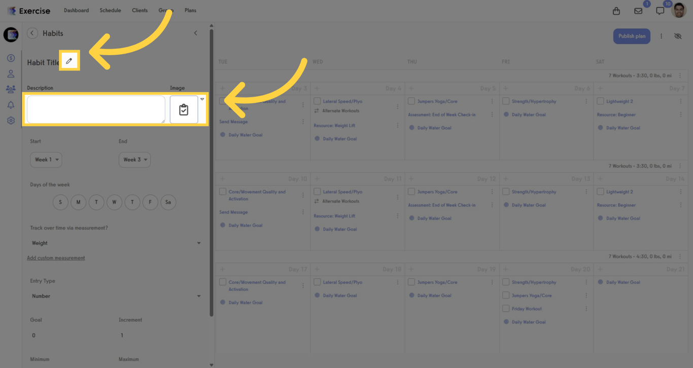 Enter the Title and Description