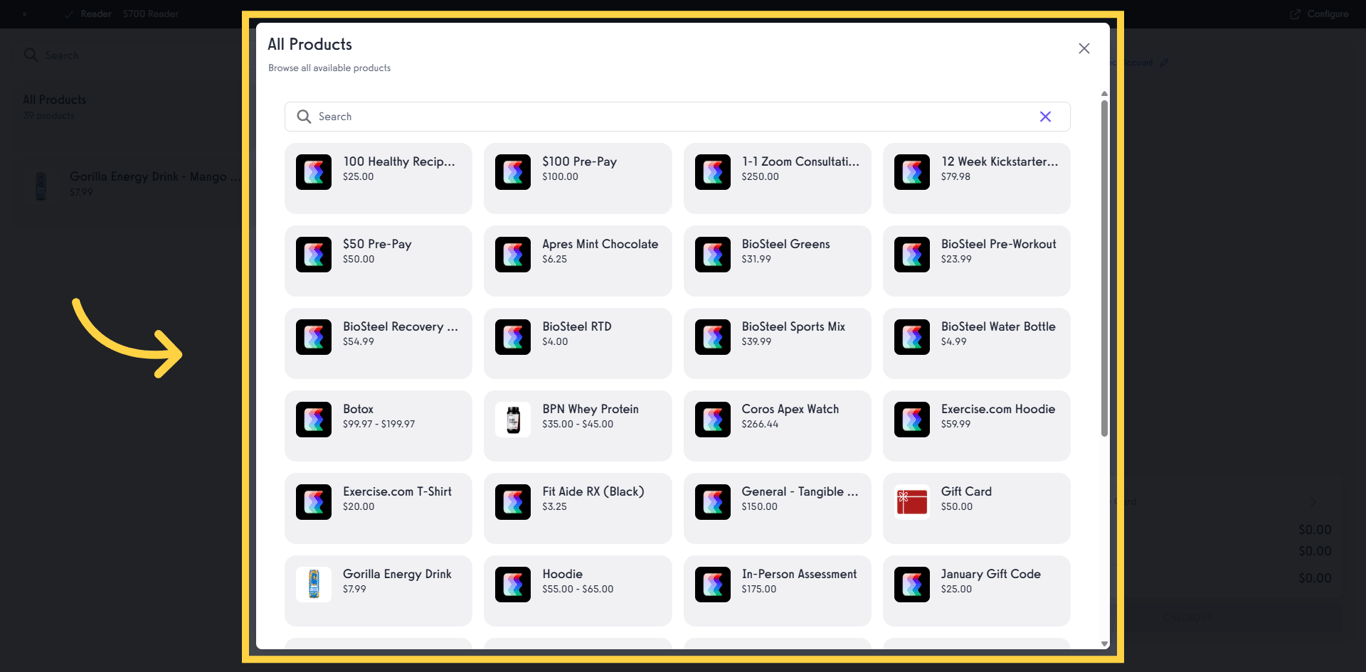 Product details view