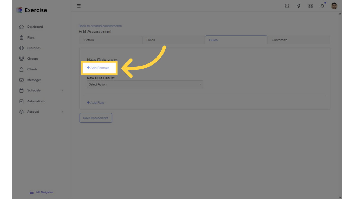 Click the 'Add Formula' link.