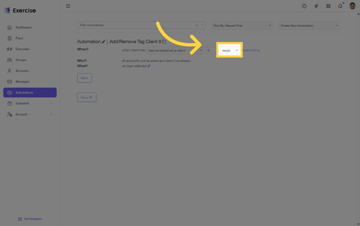 Select the Time Frame
