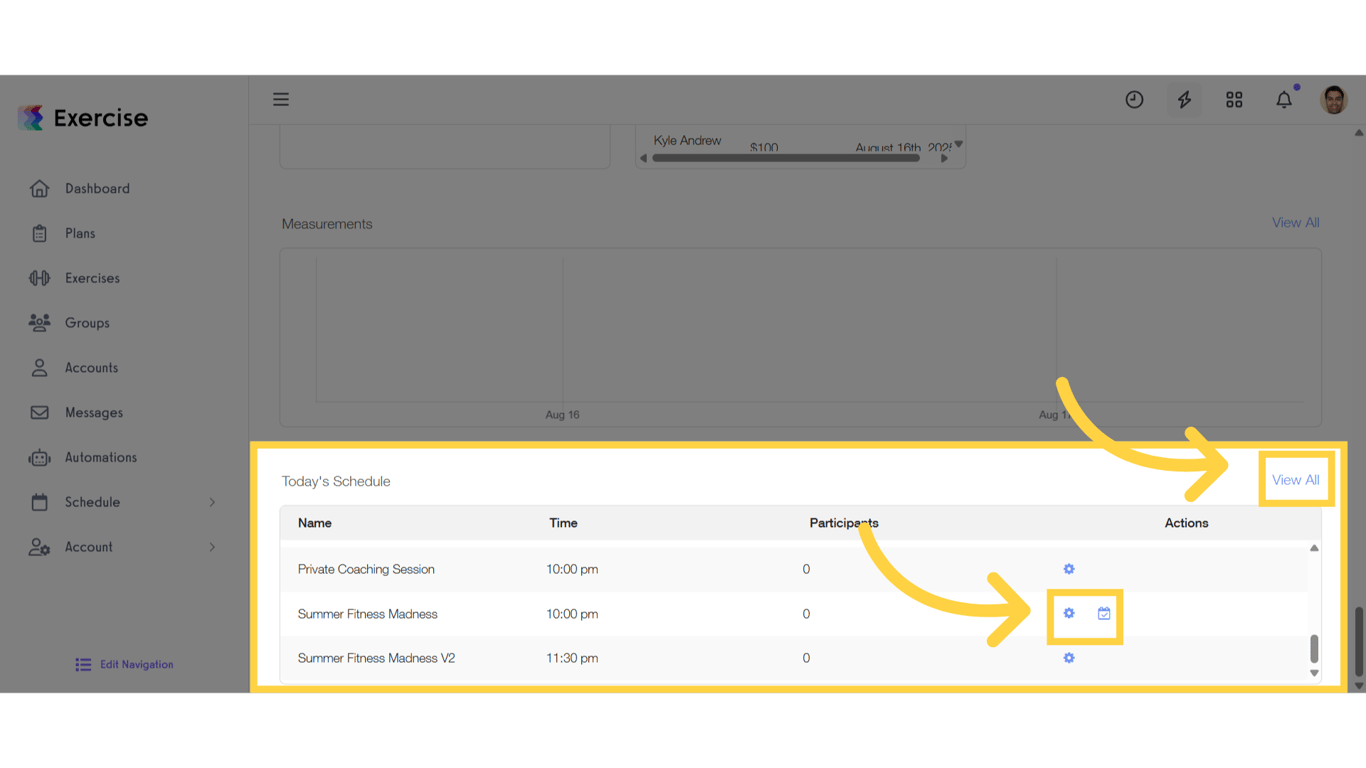 View Today's Schedule