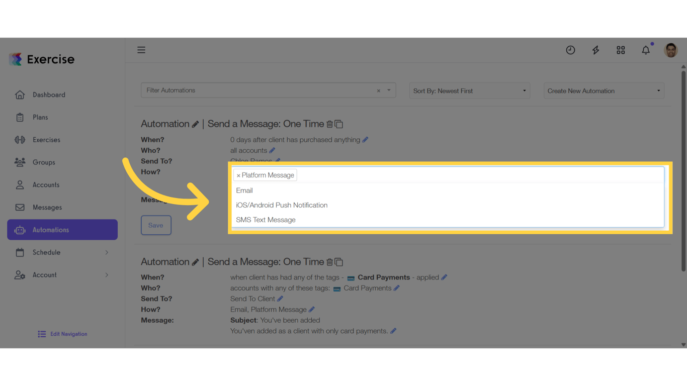 Select Message Delivery