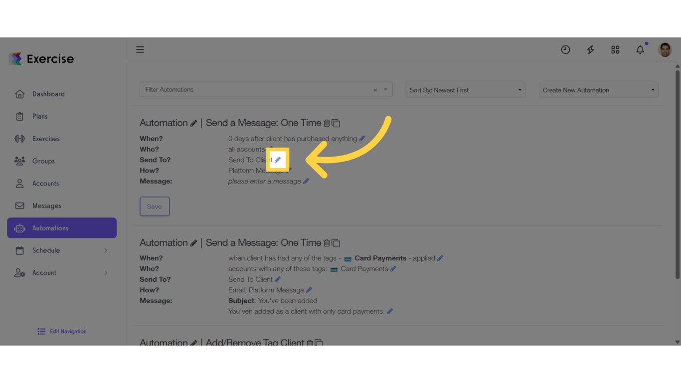 Customize the “Send To?” Settings